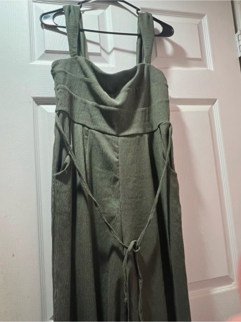 Trixxi Women’s Olive Green Strappy Dress